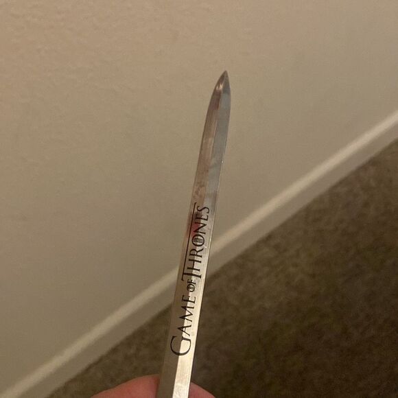 HBO GAME OF THRONES Tone Silver Sword Letter Opener - Picture 6 of 13